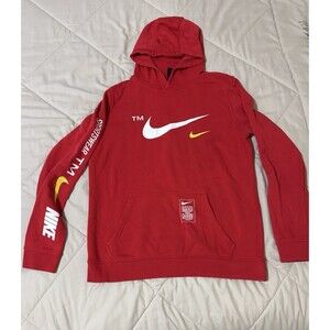 Kids Red Youth NIKE Hoodie Large